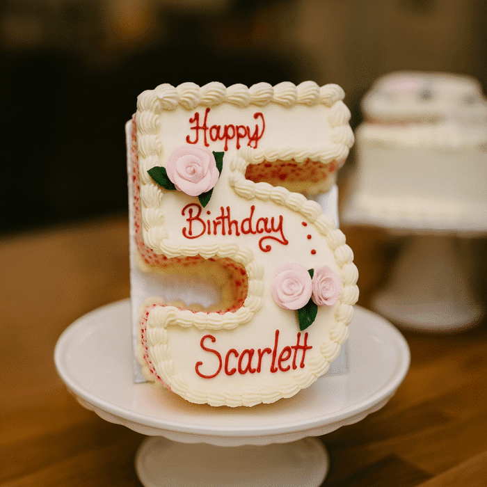 5 Num Cake With Vanilla Sponge - Image 1