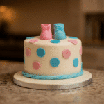 Baby Shower Icing Cake – eggless iced cake by The Pantry