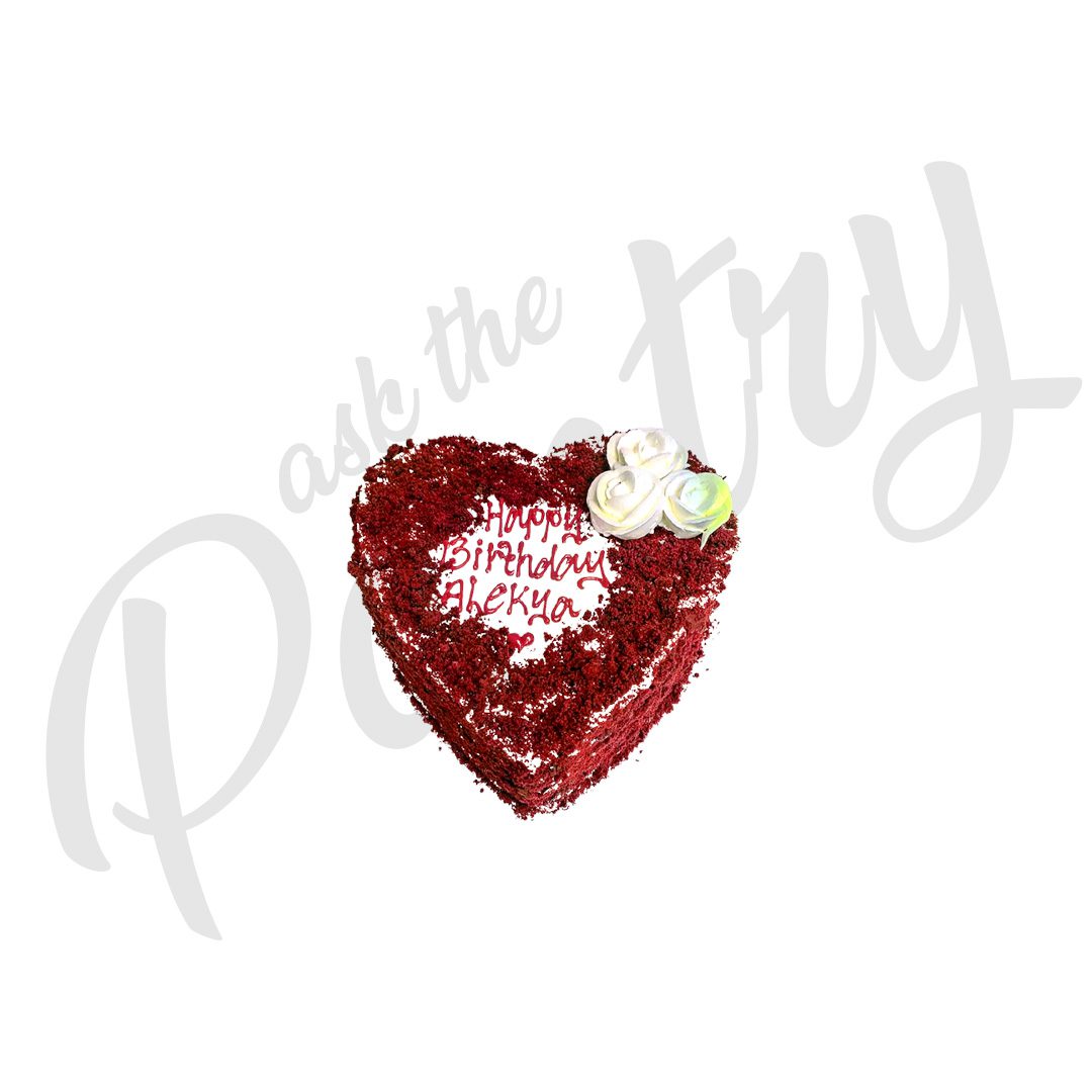 Red Velvet Heart Shape Cake
