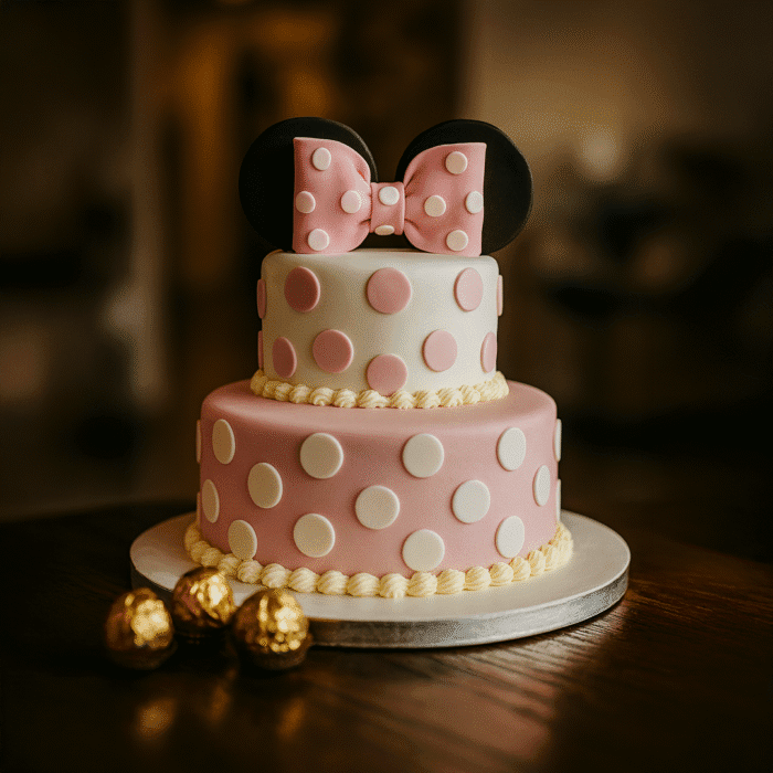 Minnie Mouse Theme Cake - Image 1