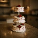 Red Rose & Red Drip Cake (3 tier)