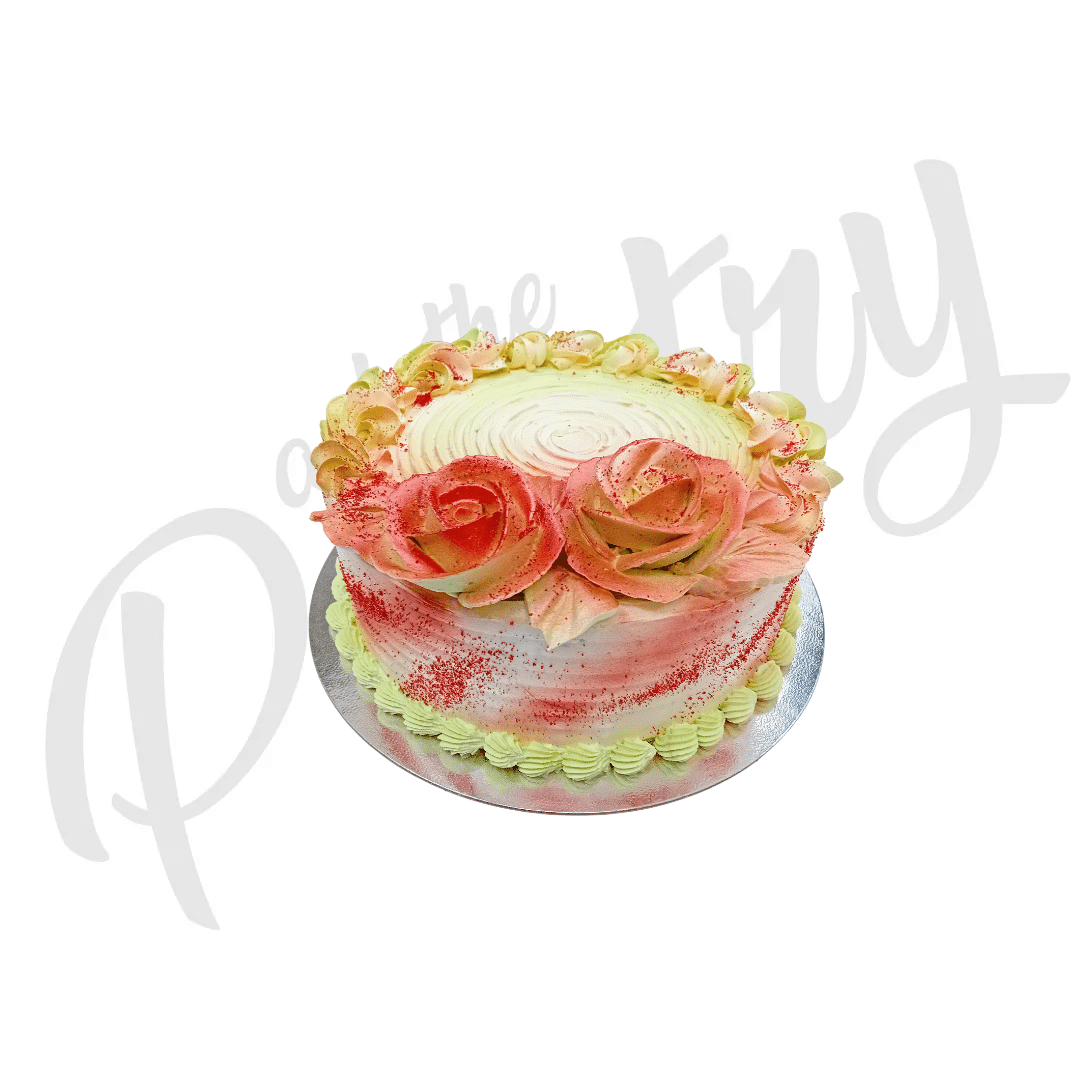 Pink Rose butter Cream Cake