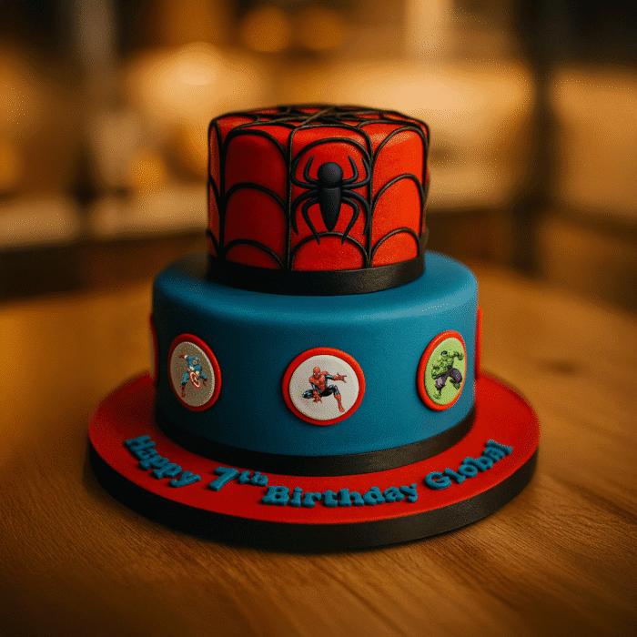 Spiderman Cake (2 tier) - Image 1