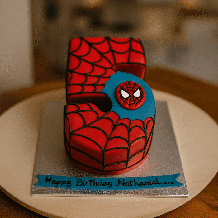 Spiderman Num 5 Cake - Image 1