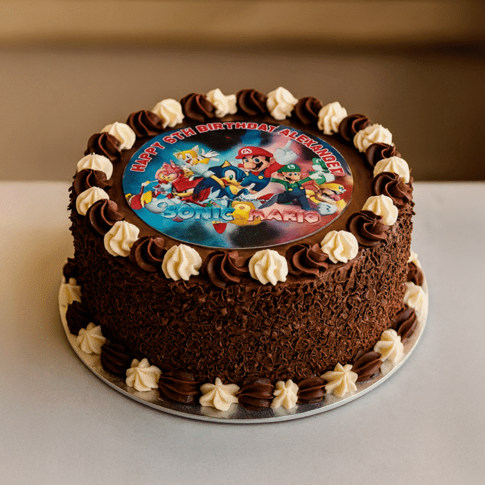 Chocolate Photo Cake - Image 1