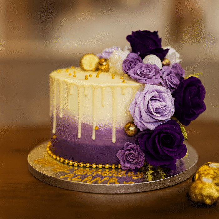 Gold Pearls With Colourful Flowers - Image 1