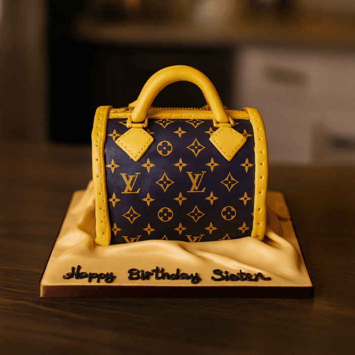 LV Theme Bag Cake - Image 1