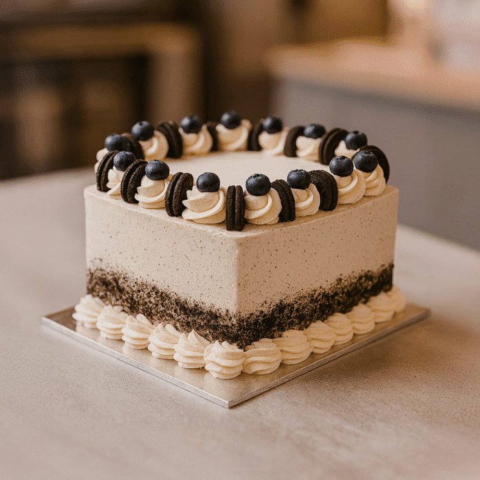 Oreo Flavour Square Cake - Image 1