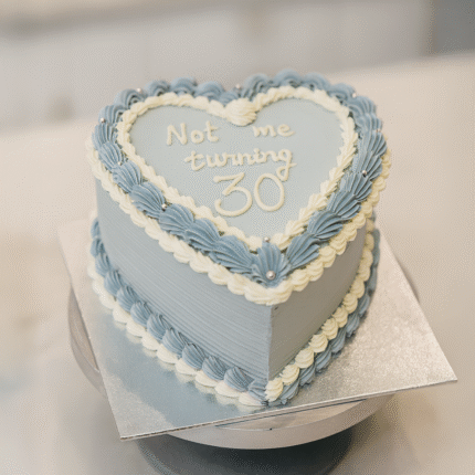 Blue Heart Cake