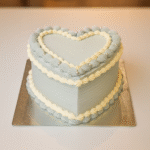 Grey Heart Cake