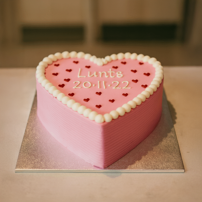 Pink Heart Cake - Image 1