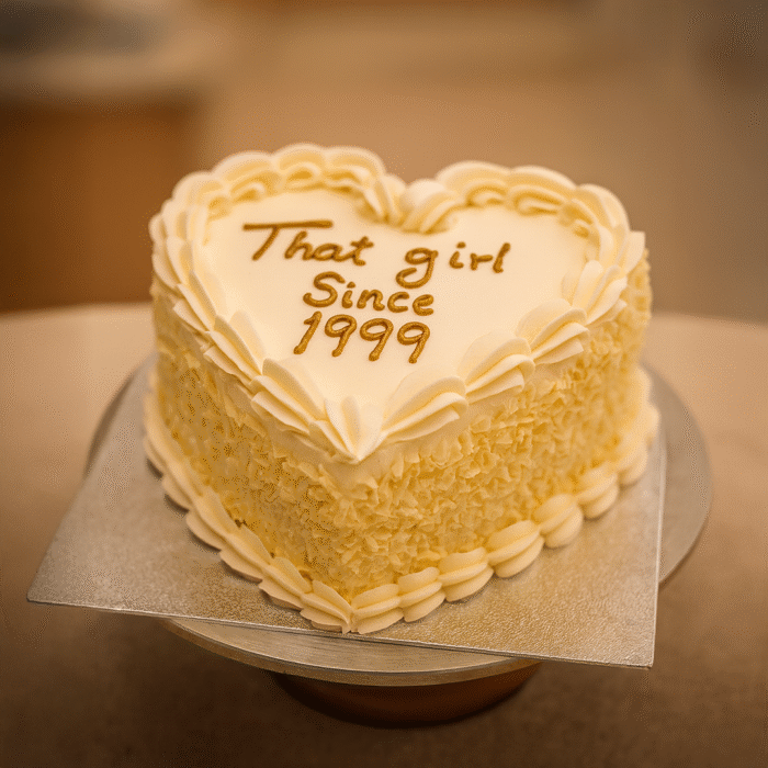White Heart Cake - Image 1