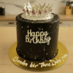 Black & Silver Crown Signature Cake