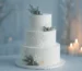 creative cakes for a winter wedding